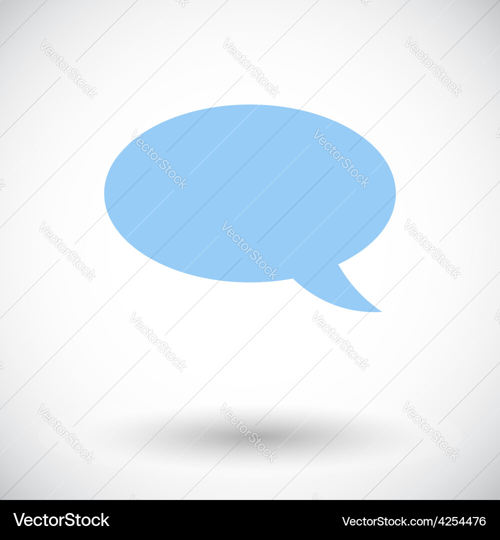 Chat flat icon Royalty Free Vector Image - VectorStock
