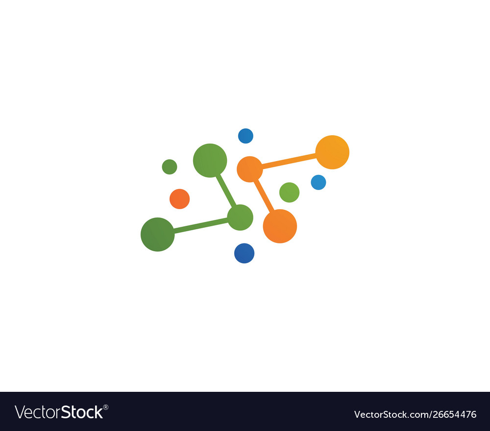 Molecule logo Royalty Free Vector Image - VectorStock