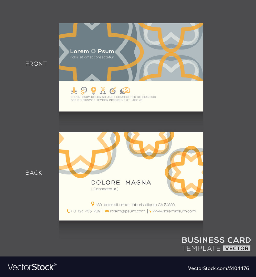 retro business cards design template mod business cards