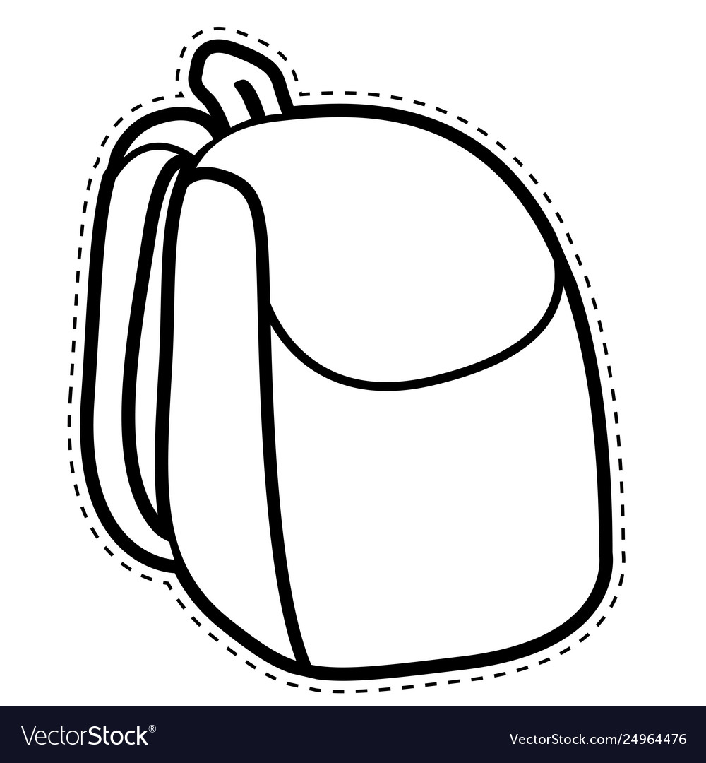 School bag dotted sticker