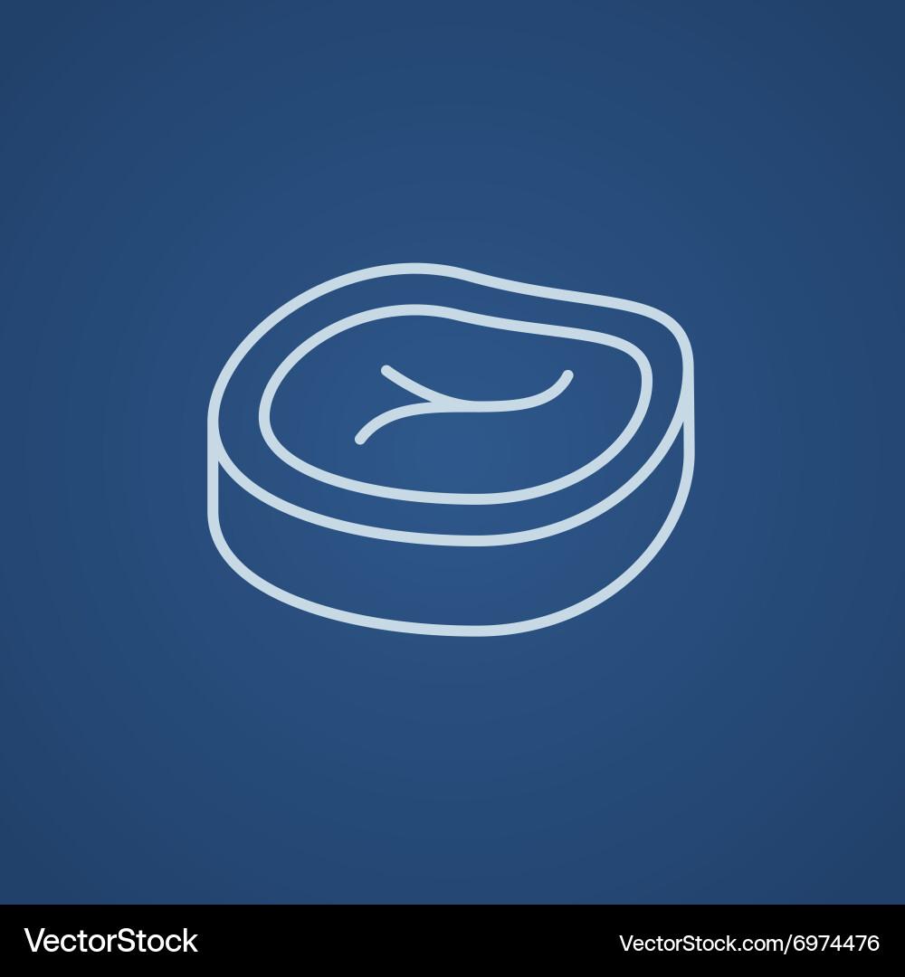 Steak line icon Royalty Free Vector Image - VectorStock