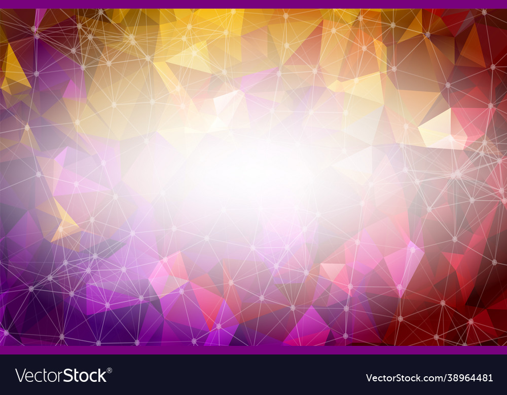 Abstract red polygonal space background