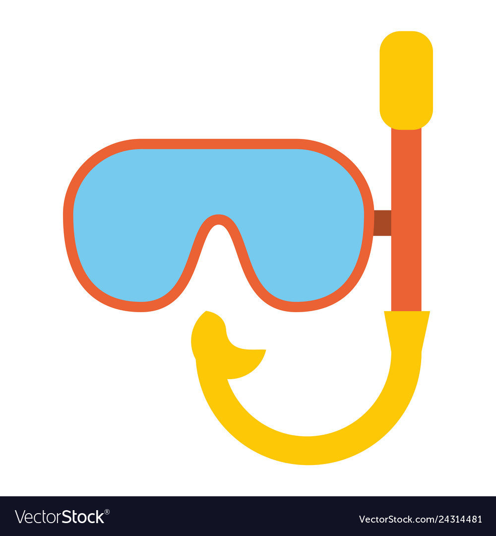 Diving mask equipment symbol