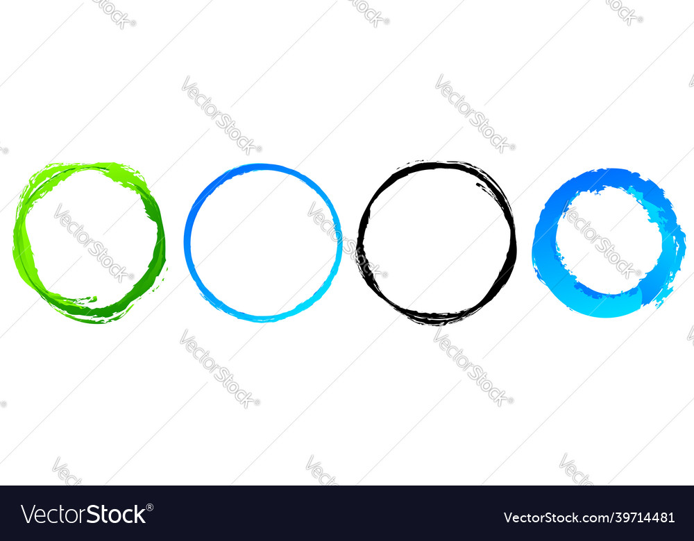 Grungy textured circle element shape circular