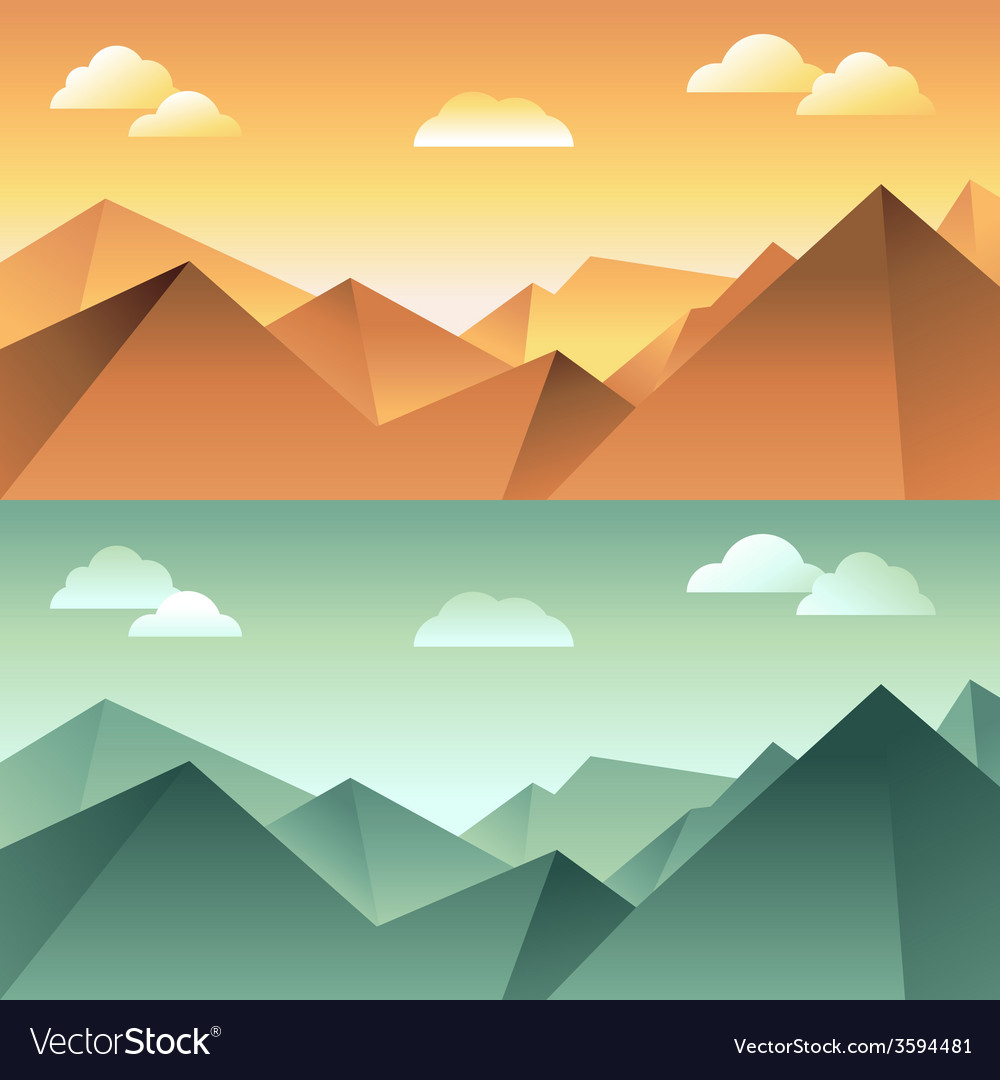 Mountain landscape Royalty Free Vector Image - VectorStock