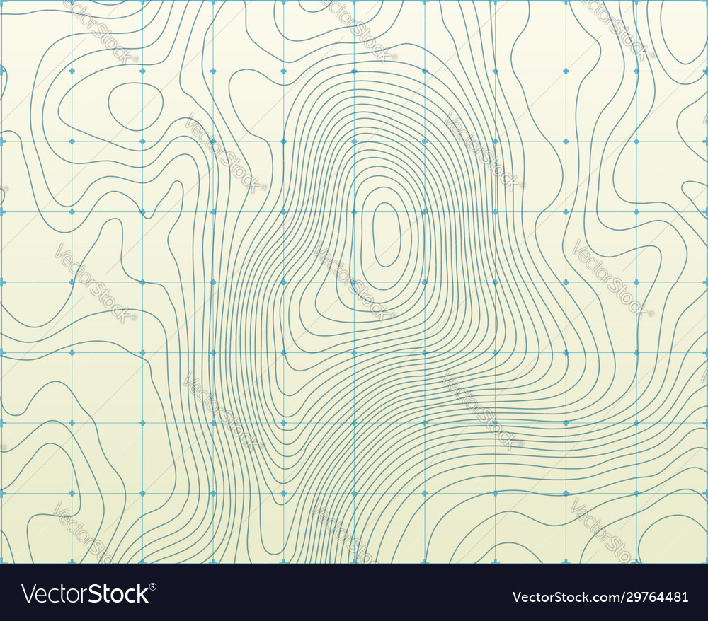 Topographische Karte der stilisierten Höhe