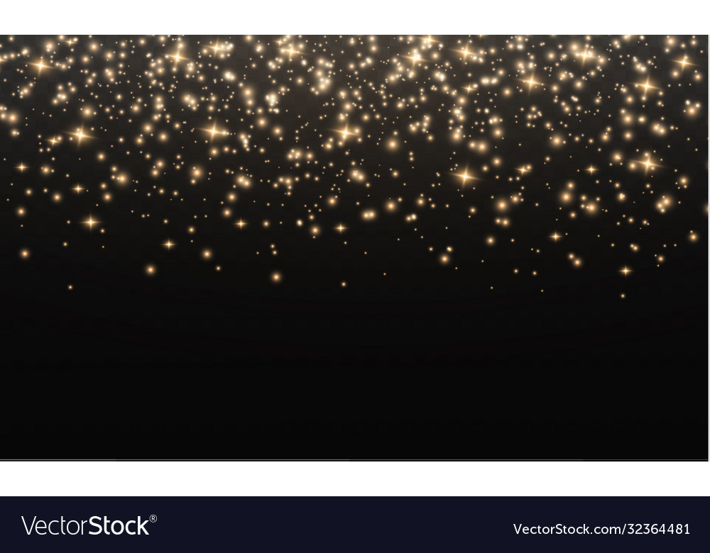 Yellow dust sparks Royalty Free Vector Image - VectorStock