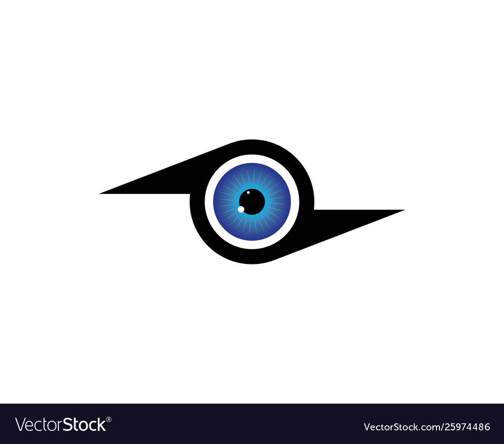 Eye icon logo template Royalty Free Vector Image