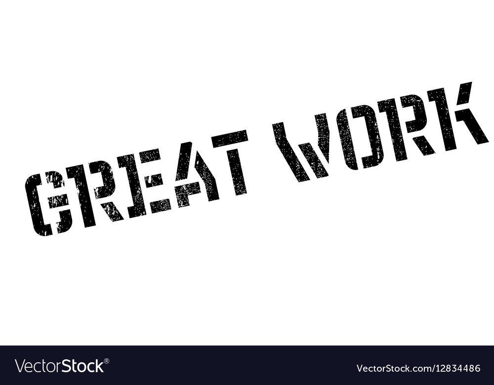 Great work rubber stamp Royalty Free Vector Image