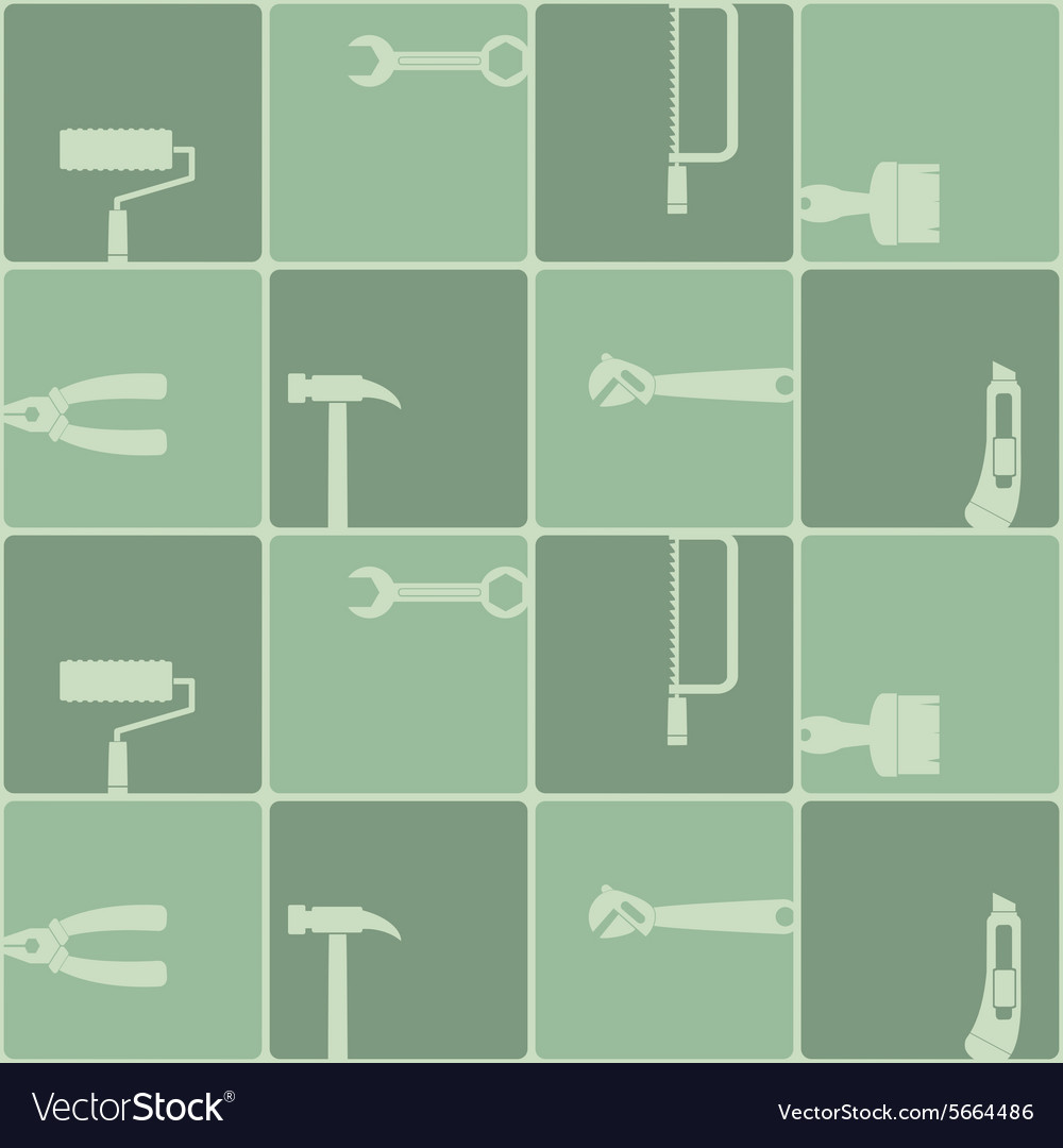Seamless abstract background with handling tools