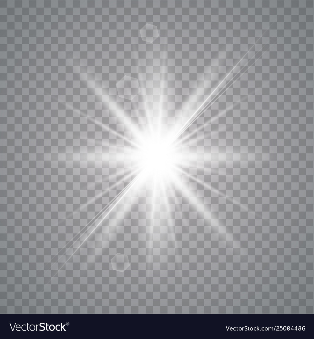 White shining sun Royalty Free Vector Image - VectorStock