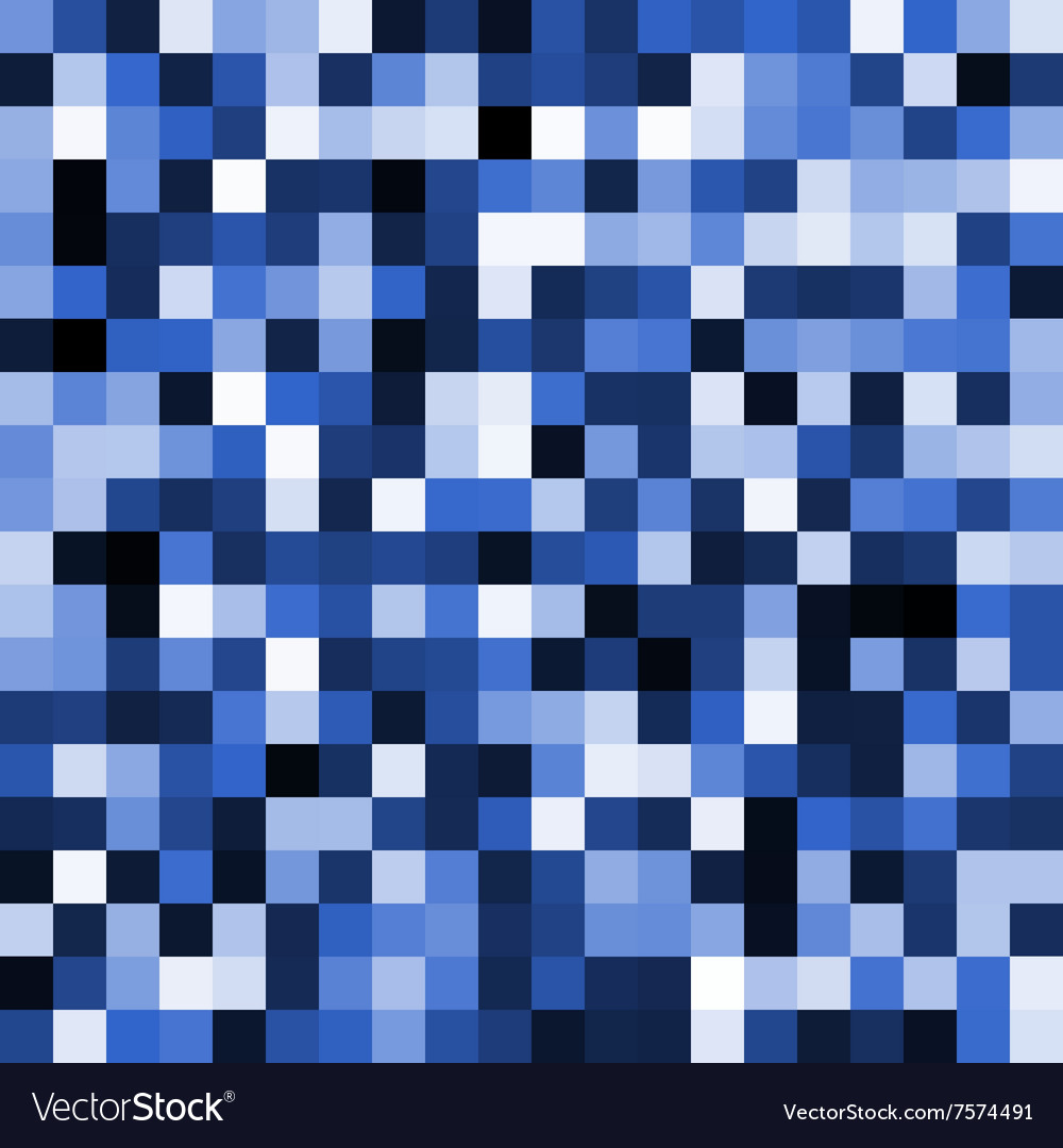 Abstract blue pixel background Royalty Free Vector Image