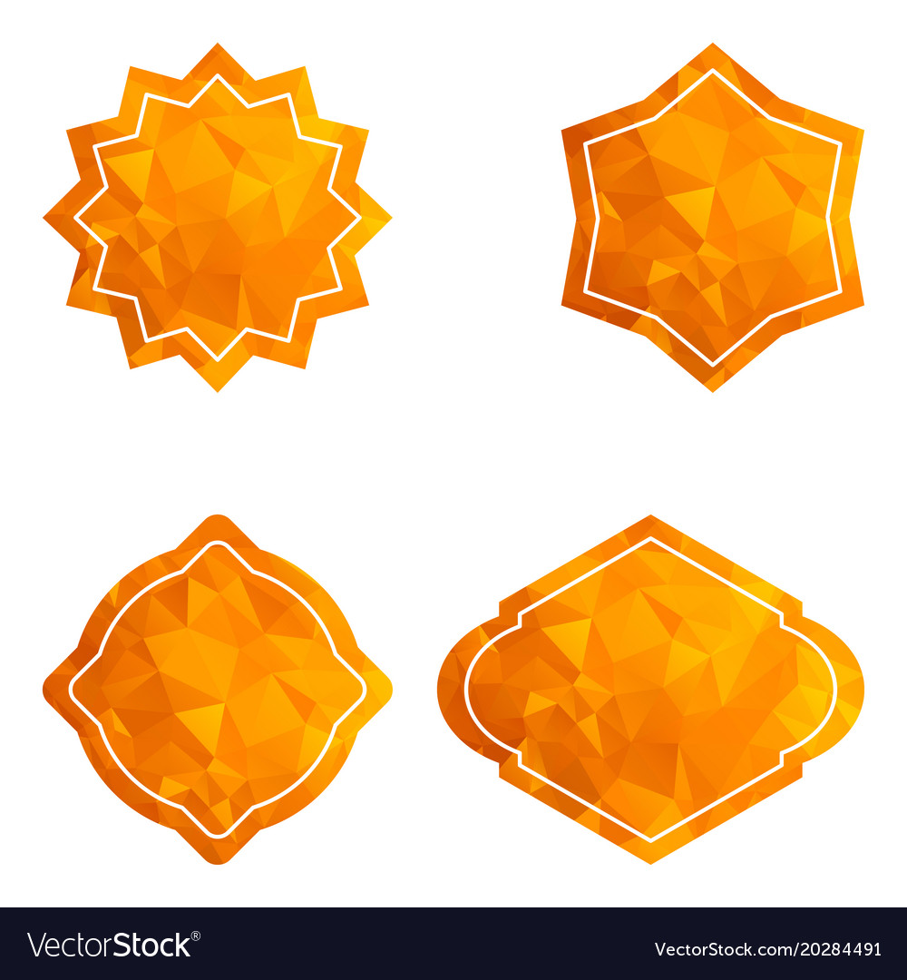 Golden star tag set