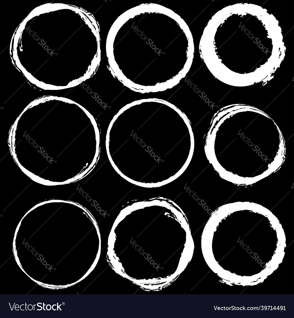 Grungy textured circle element shape circular