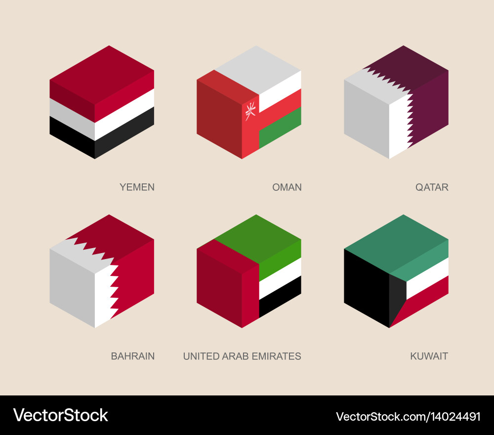 Set isometric 3d boxes Royalty Free Vector Image