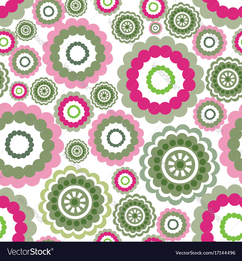 Abstract geometric pattern floral circle flower