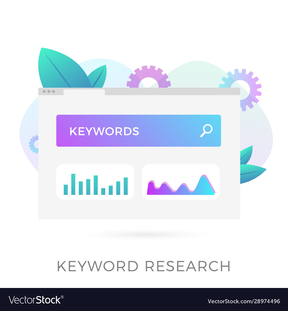Keyword Research Seo On Page Optimization Icon Vector Image Keyword Research Seo On Page Optimization Icon Vector Image