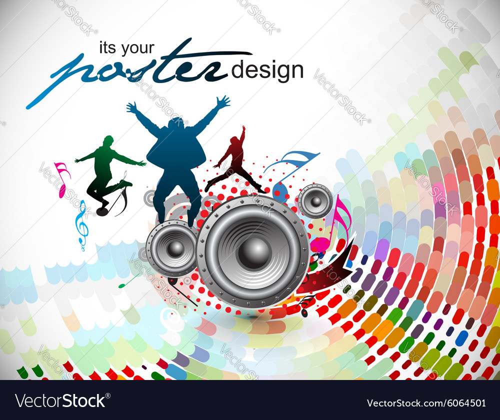 Abstract music background Royalty Free Vector Image