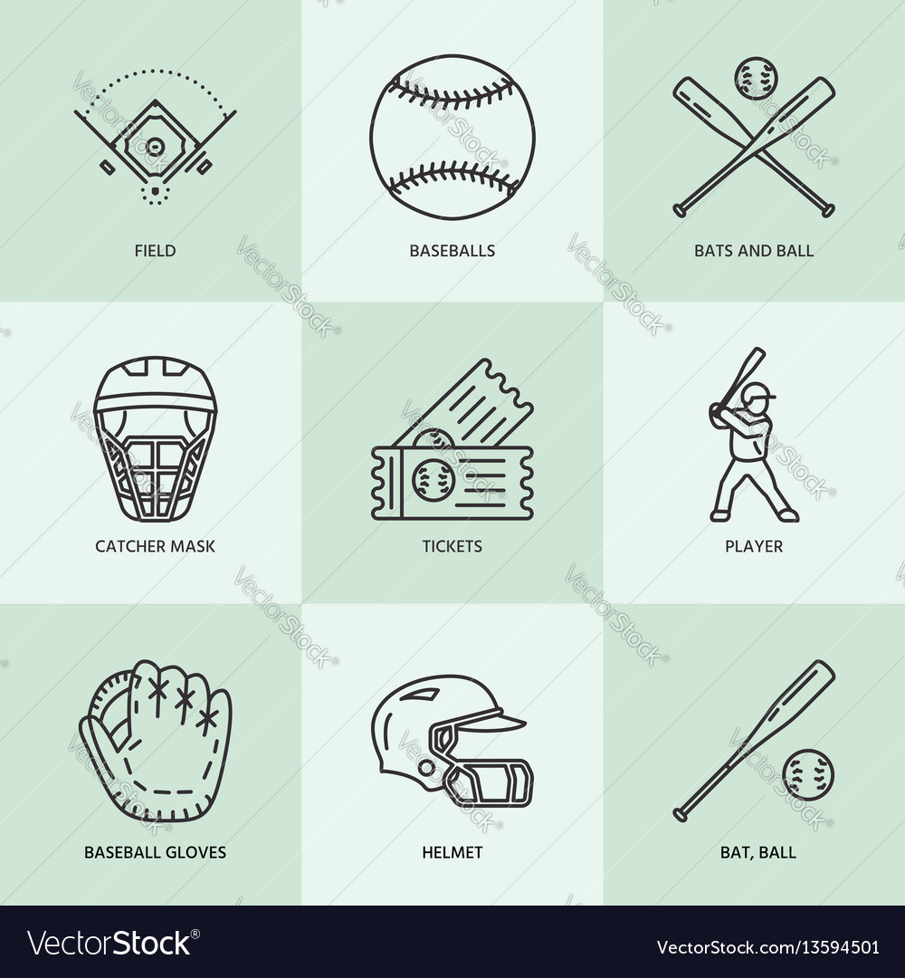 Baseball Catcher Torso Icon - Download in Line Style