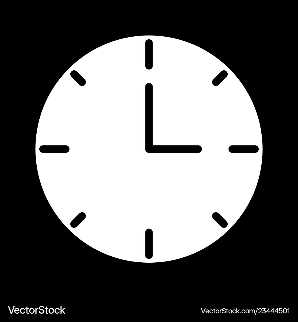 Clock icon Royalty Free Vector Image - VectorStock