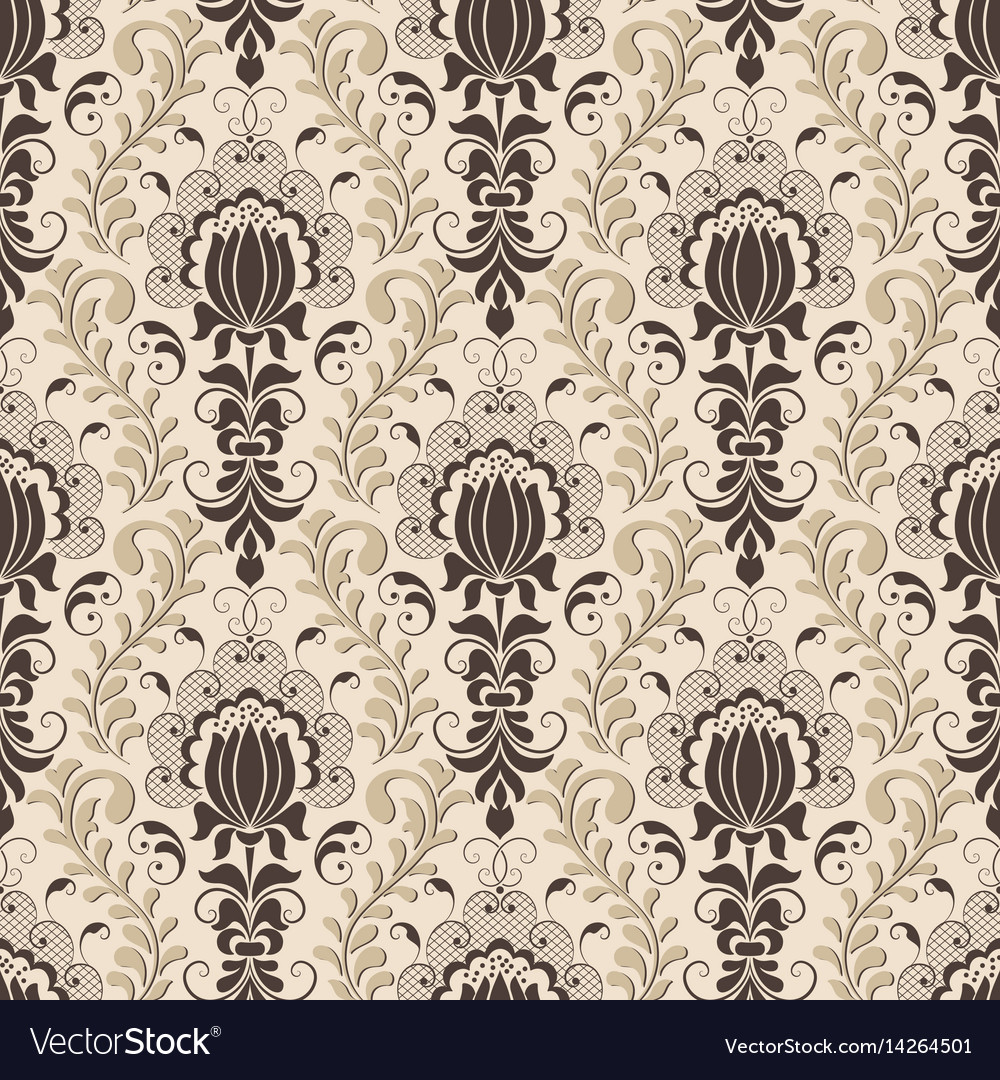 Damask seamless pattern background classical