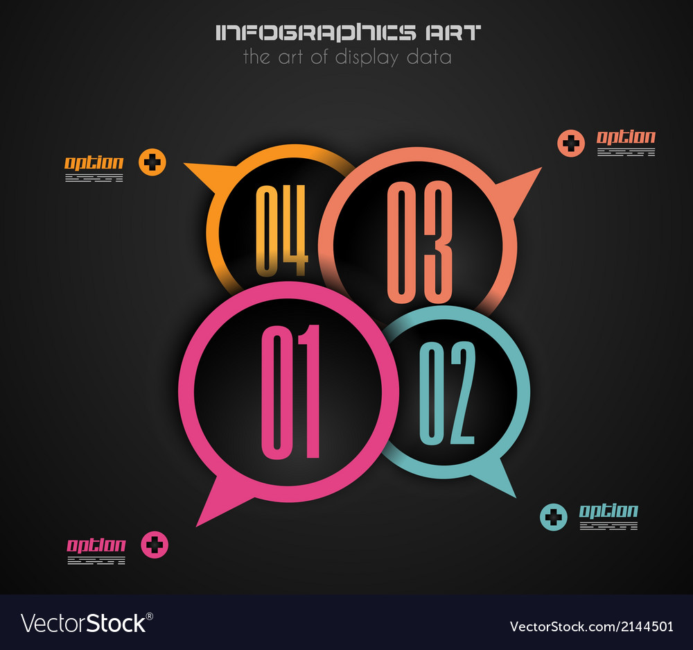 Infographics concept to display your data Vector Image