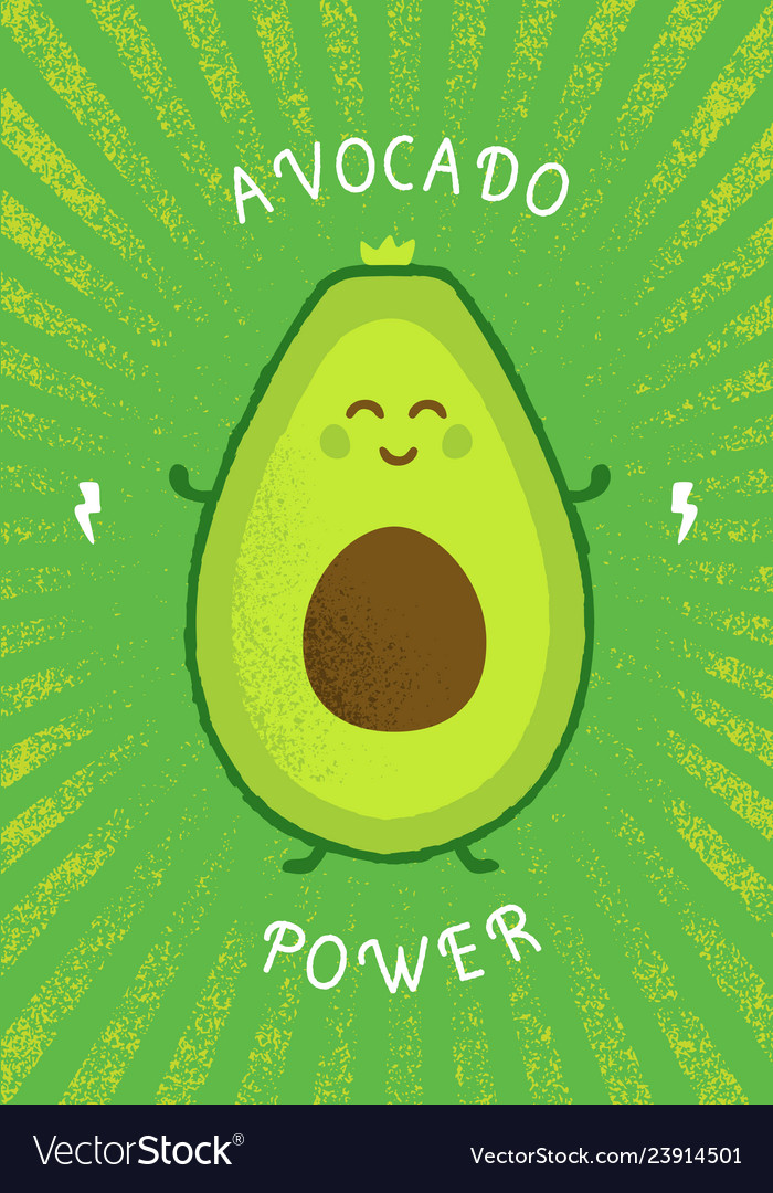 Keto diet avocado power funny creative