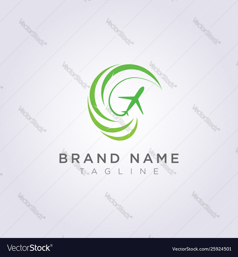 Logo design combined circular leaves