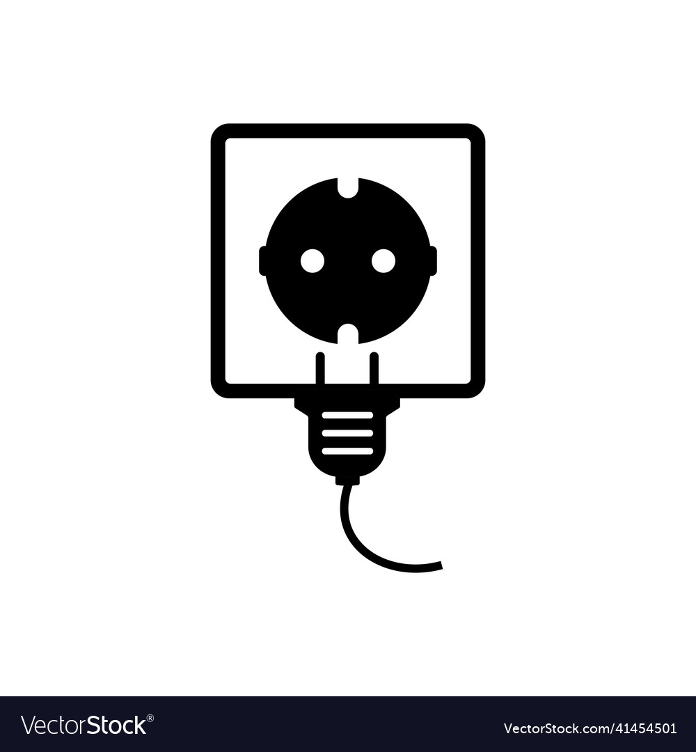 Socket and plug icon Royalty Free Vector Image