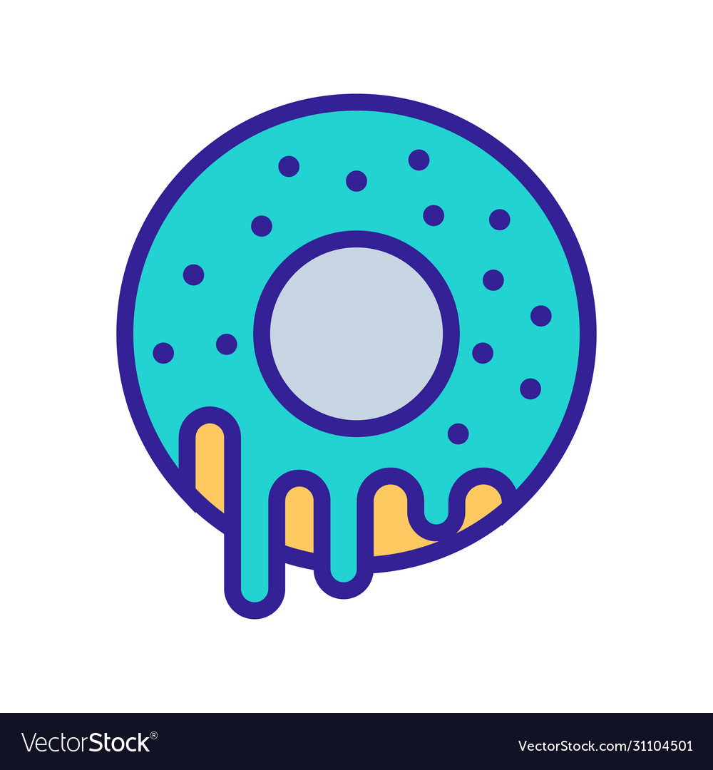 Three donuts stack icon outline