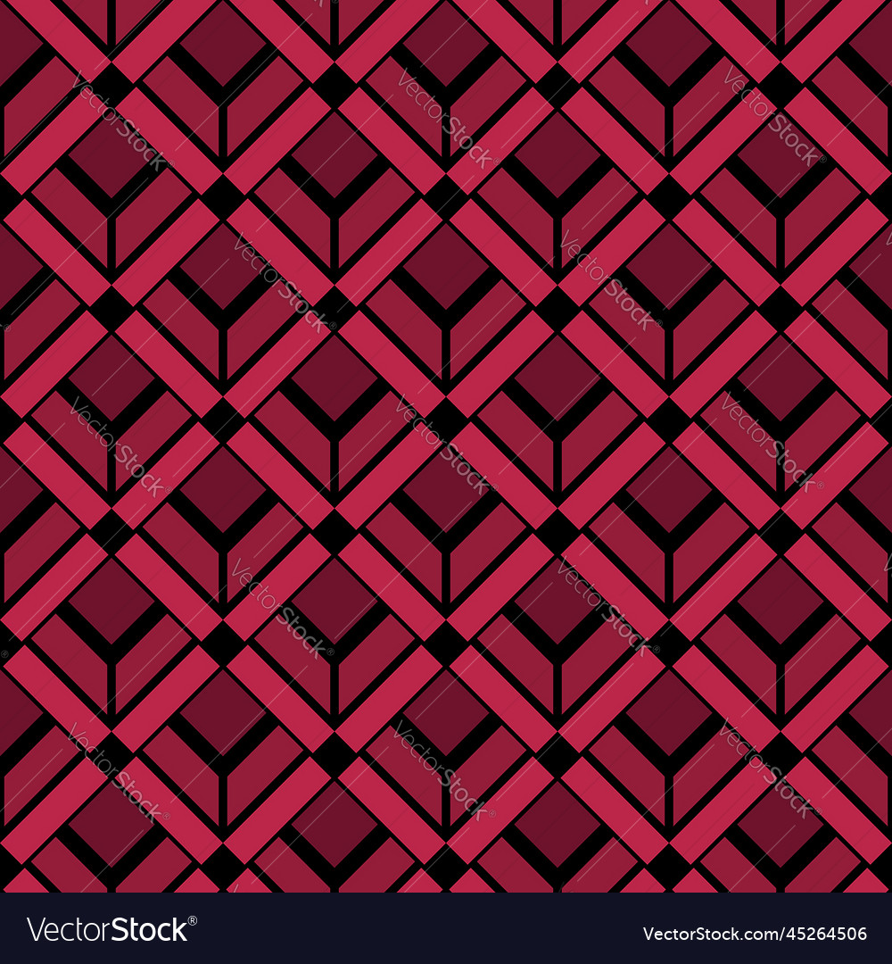 Art deco pattern seamless background viva magenta Vector Image