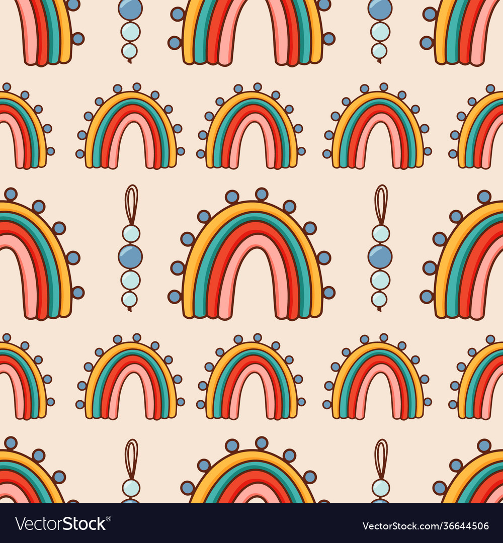 Bohemian modern boho chic seamless pattern