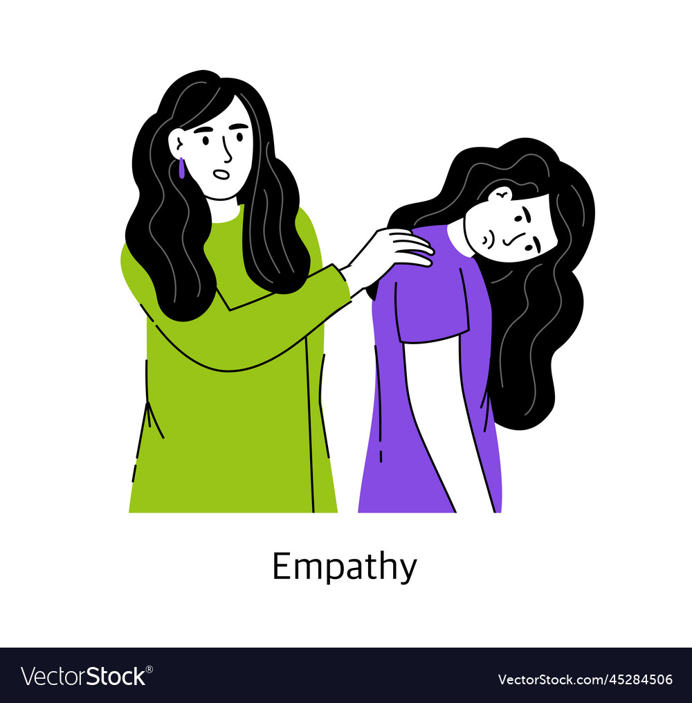 Empathy the concept of mental health Royalty Free Vector