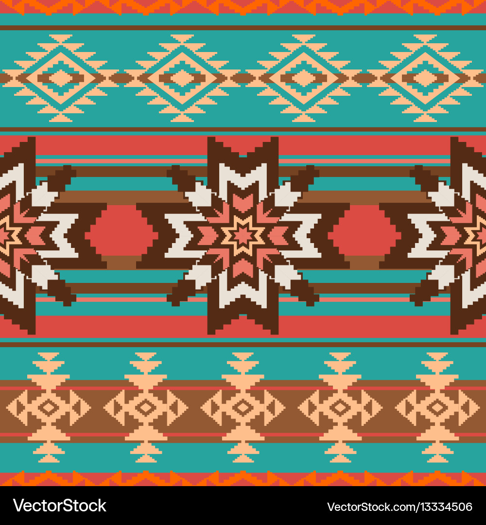 Ethnic Ornament Seamless Pattern Royalty Free Vector Image