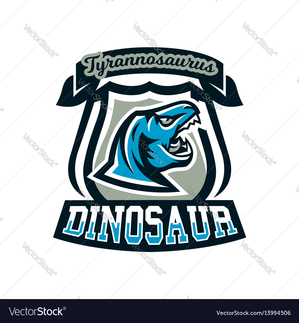 Logo emblem of dinosaur jurassic period