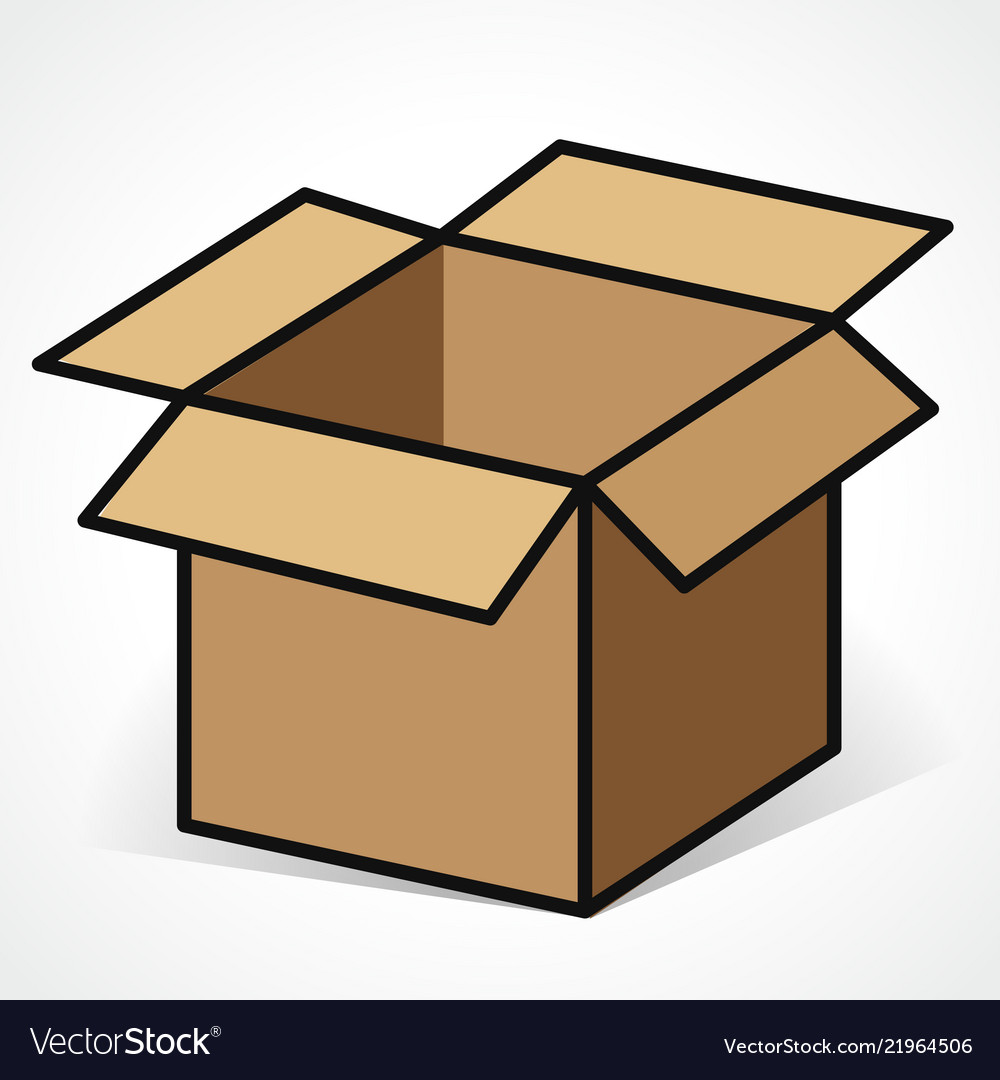 Download Open box design icon Royalty Free Vector Image