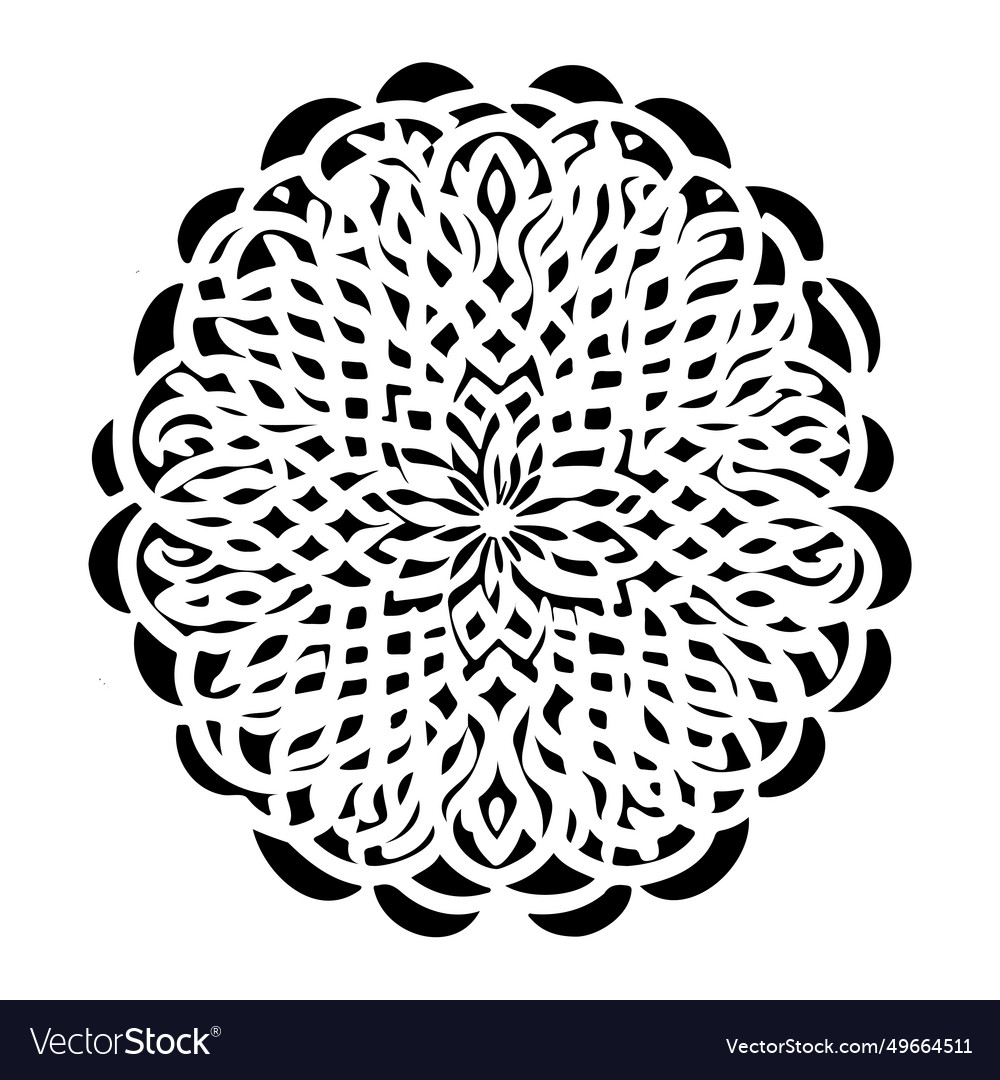 Arabic ornament pattern ramadan icon hand draw vector image Arabic ornament pattern ramadan icon hand draw