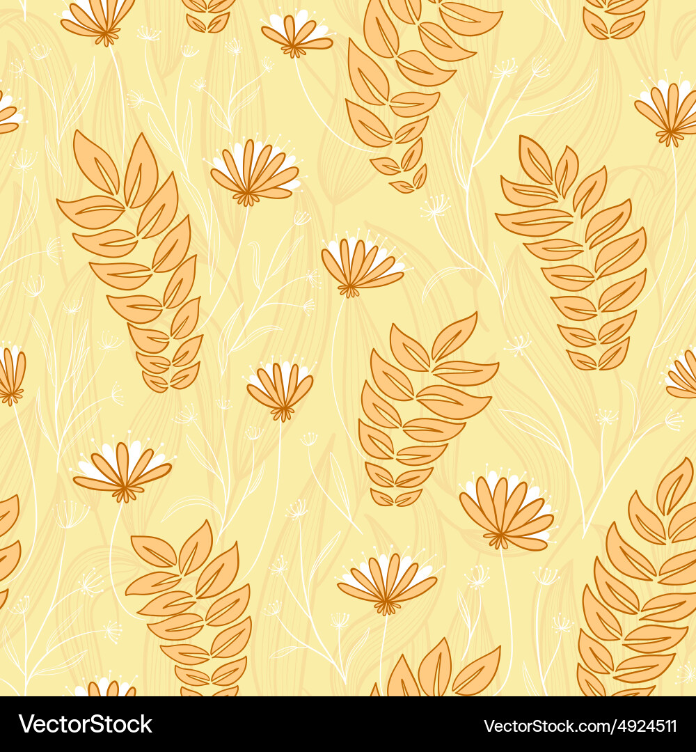 Flower seamless background Royalty Free Vector Image