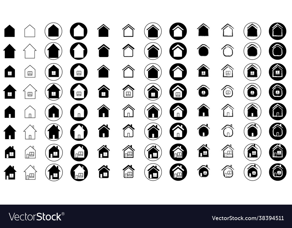 Home Line Icons - House Collection