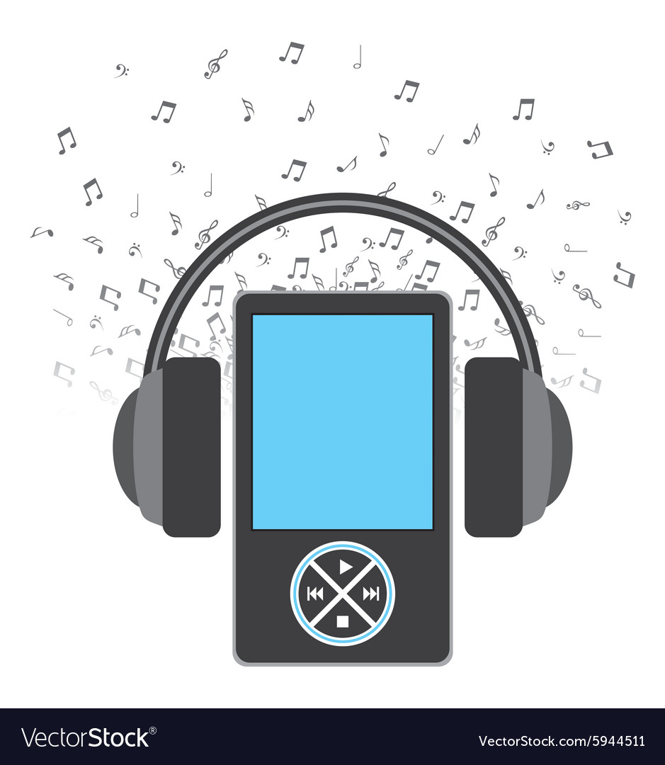 Music player Royalty Free Vector Image - VectorStock