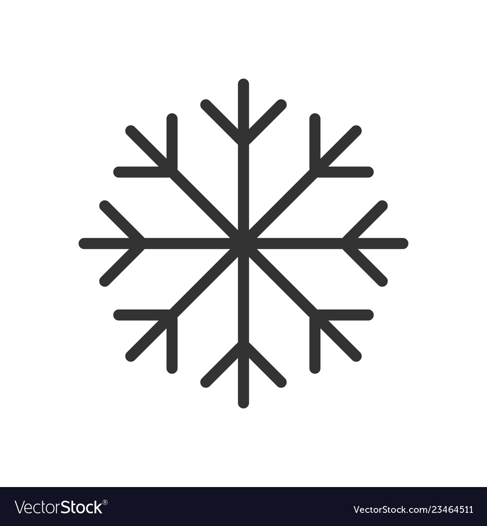 Snowflake icon flat