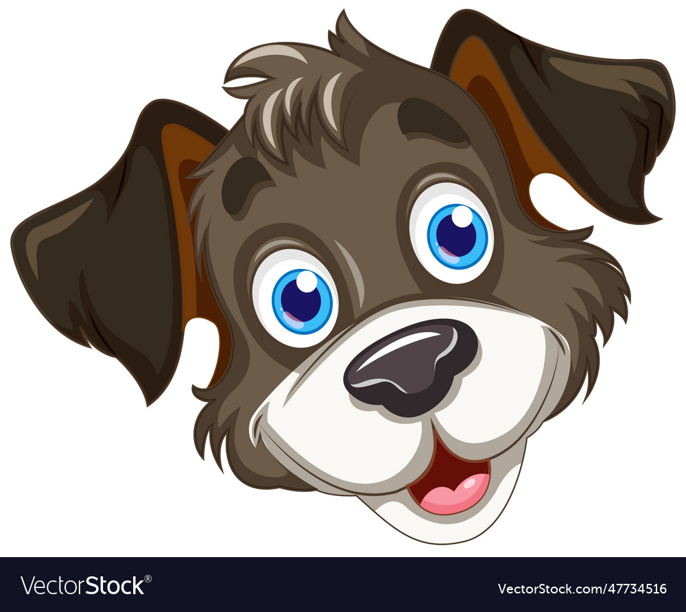 Cute dog cartoon character Royalty Free Vector Image