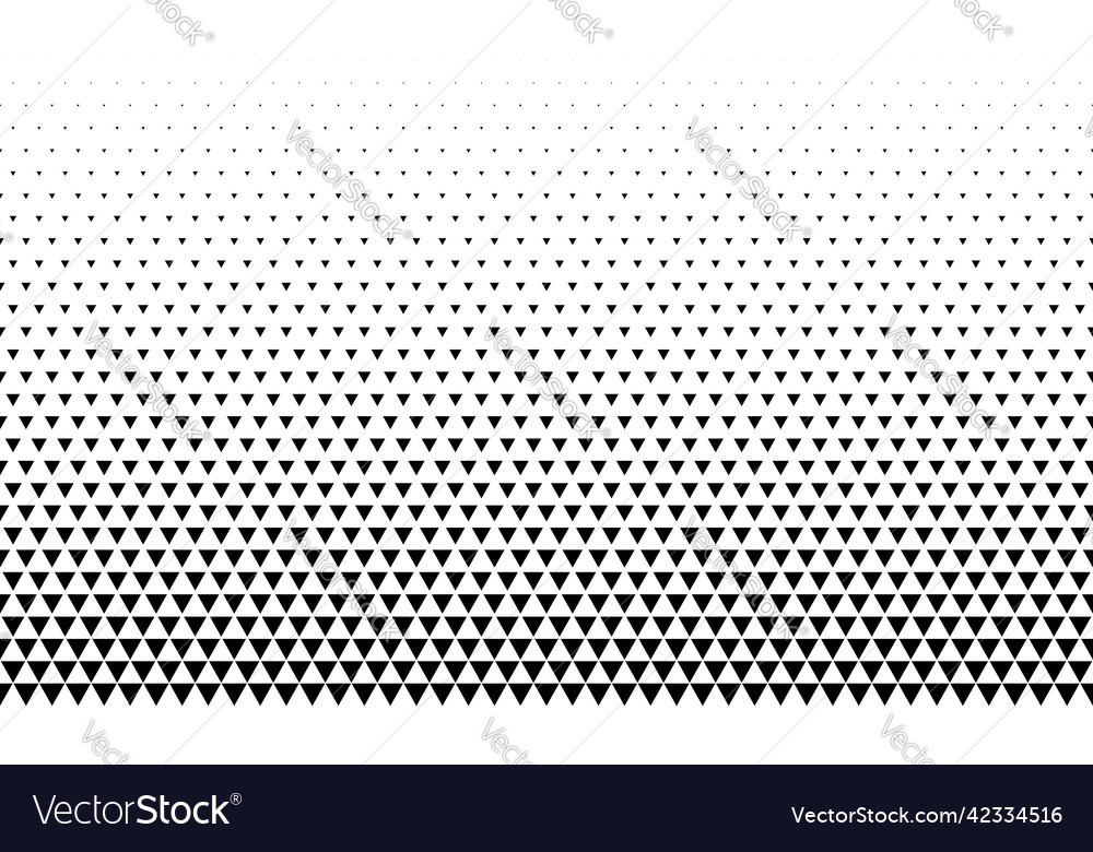 Geometric Pattern Of Black Triangles On A White Vector Image