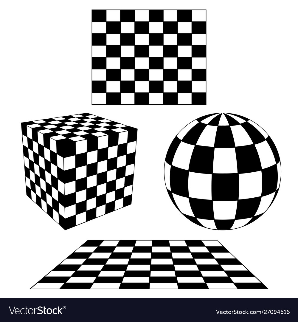 Geometry checkered pattern vector image Geometry checkered pattern