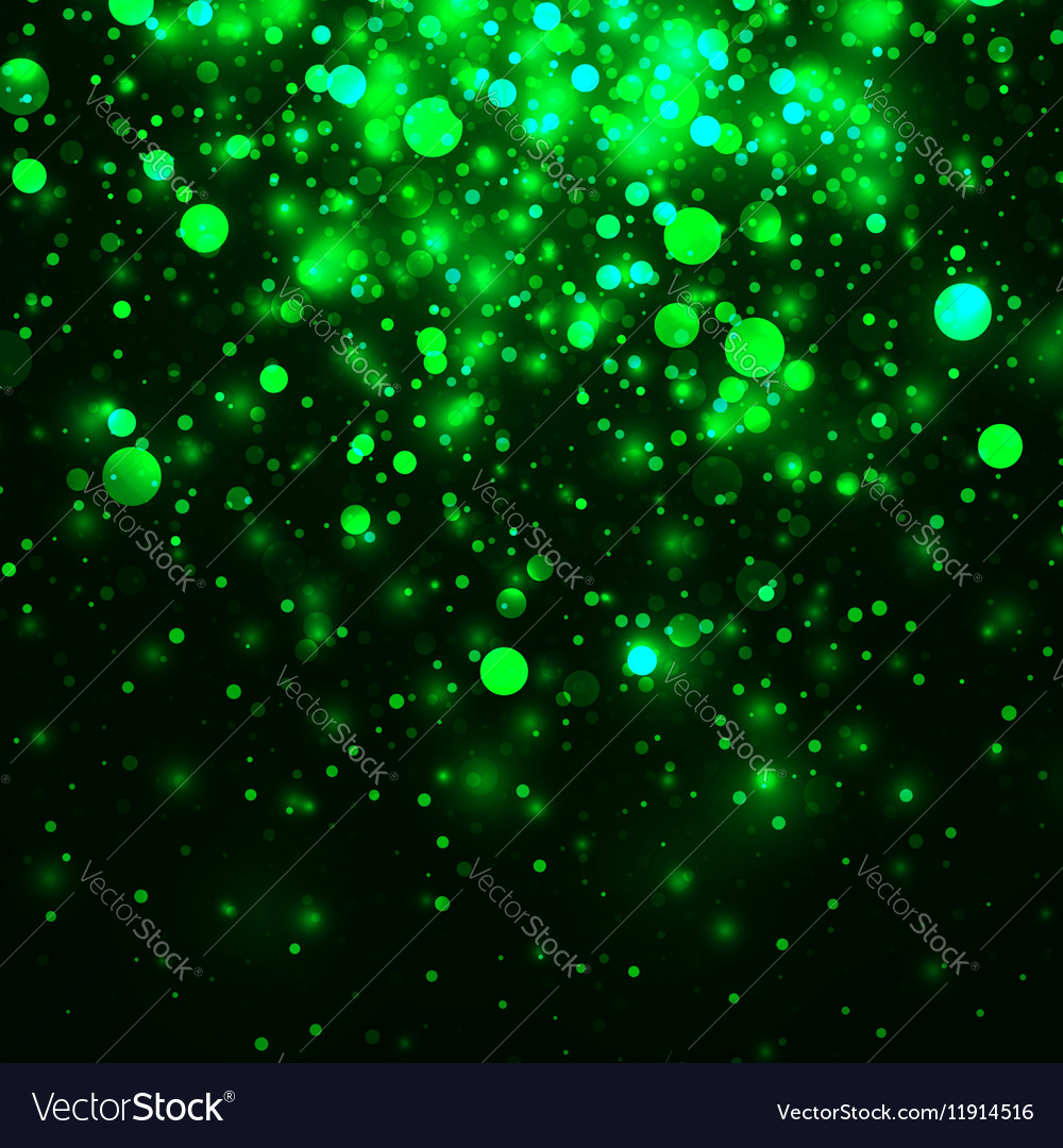 Green Glowing Light Glitter Background Royalty Free Vector