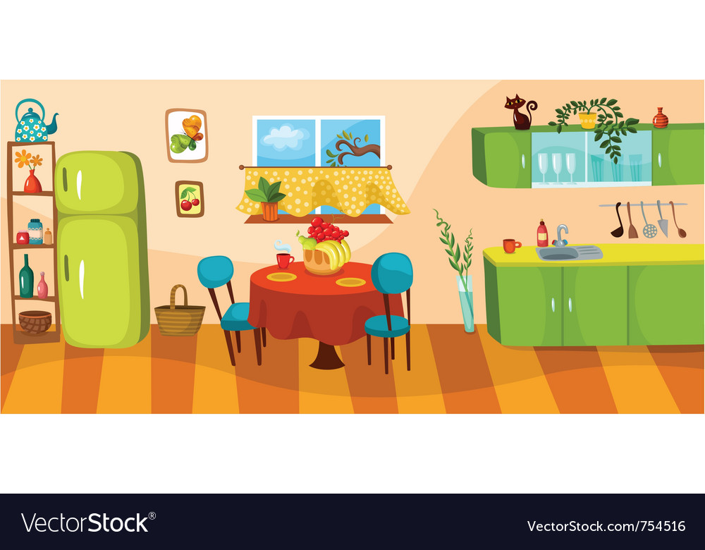 Kitchen Royalty Free Vector Image - VectorStock