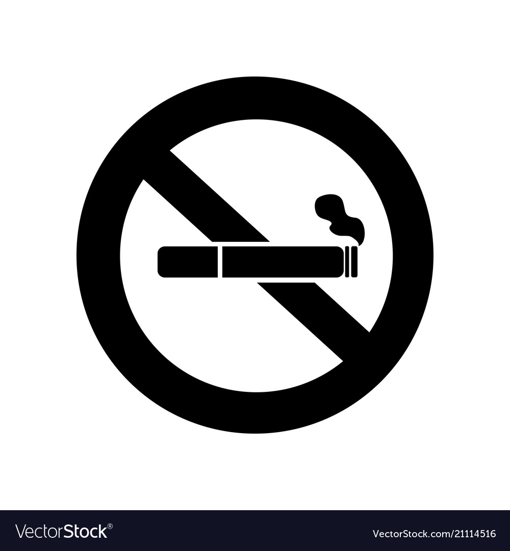 No smoking sign Royalty Free Vector Image - VectorStock