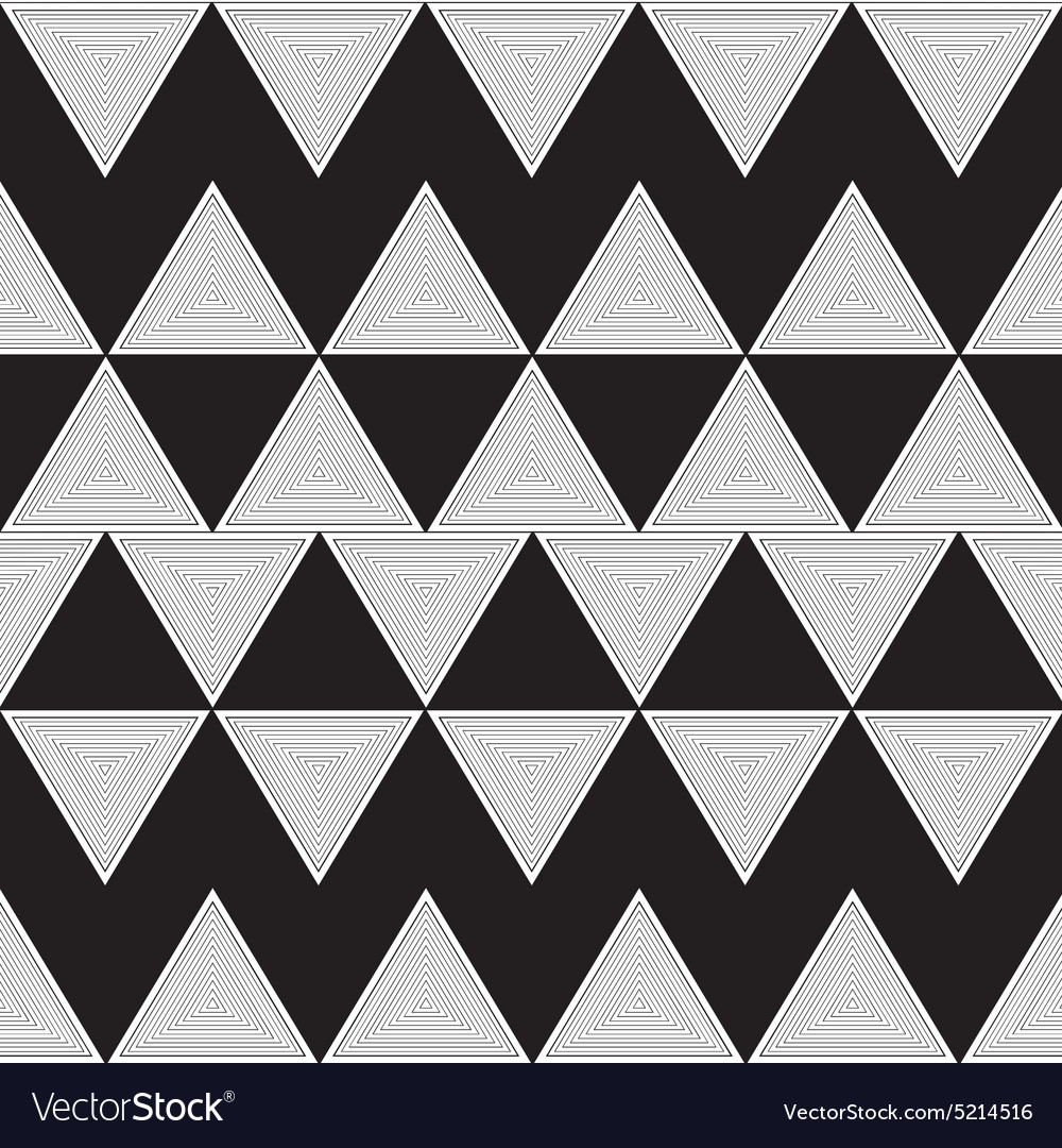 Triangle pattern zigzag