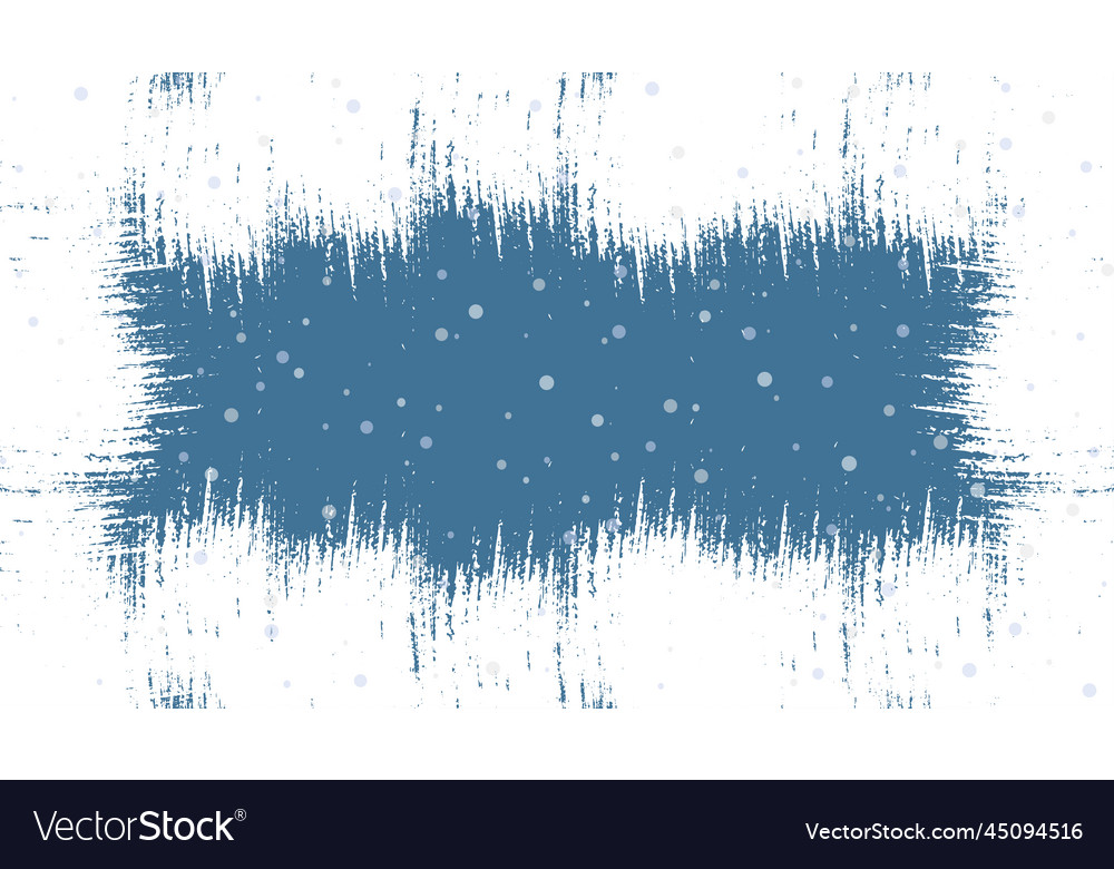 Winter frame with snowflakes and grunge elements