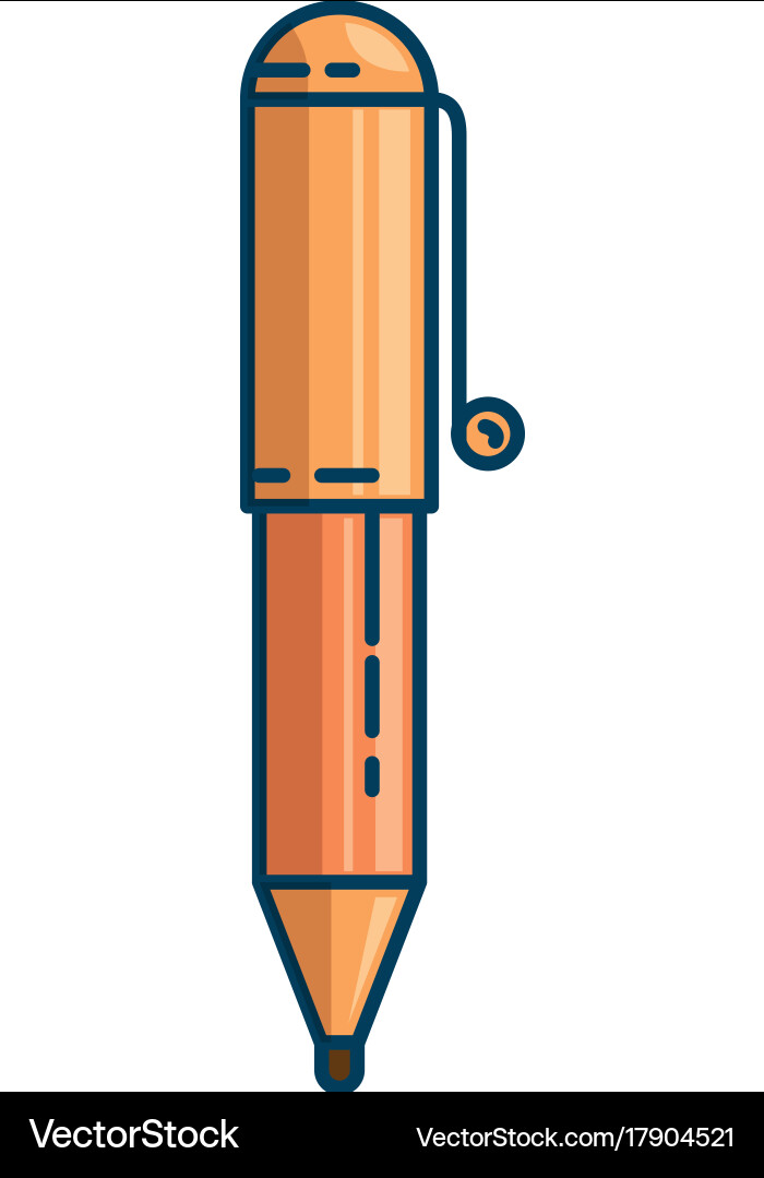 Pen write isolated icon Royalty Free Vector Image